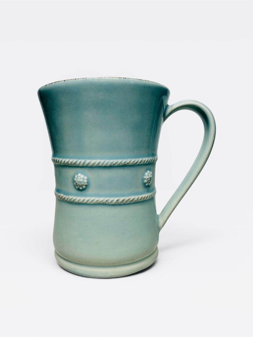 Juliska Berry & Thread Ice Blue Coffee Tea Mug Discontinued Color